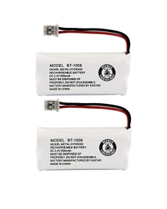 2 Pack - Battery for Uniden BT-1008 & Many Others, Bulk Packaging)