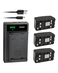 Kastar 3-Pack Battery and Smart USB Charger Replacement for Pentax R-100 R-200 R-300 R-100X R-115 R-115N R-125 R-125N R-127 R-135 R-135N R-122 R-122N R-123 R-123N R-200DN R-200X R-202N R-202NE R-225N