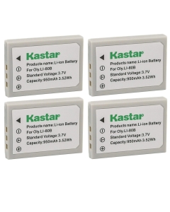 Kastar 4-Pack Battery Replacement for Vivitar Vivicam 45, Vivicam 5105S, Vivicam 5300, Vivicam 5340, Vivicam 5340S, Vivicam 55, Vivicam 60, Vivicam 65, Vivicam 7, Vivicam 7100S Cameras