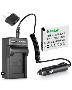 Kastar Battery (1-Pack) and Charger Kit Replacement for Panasonic DMW-BCN10, DMW-BCN10E, DMW-BCN10PP Work for Panasonic Lumix DMC-LF1, Lumix DMC-LF1K, Lumix DMC-LF1W Digital Cameras