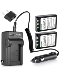 Kastar Battery (2-Pack) and Charger Kit for Olympus LI-10B LI-12B and Olympus Stylus 300,400,500,600,800,C-50,60,70,470,760,770,5000 Camera