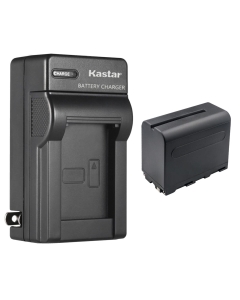 Kastar 1-Pack NP-F960 / NP-F970 Battery and AC Wall Charger Replacement for Aputure Amaran AL-H198 AL-M9 LED Video/Photo Camera Light, Atomos Shogun Flame, Atomos Shogun Inferno LED Video Light
