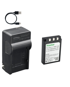 Kastar 1-Pack Battery and AC USB-C Charger, Compatible with Olympus Li-10B, Li-12B, Sanyo DB-L10, Stylus 300 400 500 600 800 810 1000, Camedia C-50 C-60 C-70 C-760 C-770, X-1 X-2 X-3, FE-200 Cameras