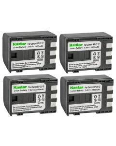 Kastar 4-Pack Battery Replacement for Canon MVX40, MVX40i, MVX45i, MVX200, MVX200i, MVX250i, MVX300, MVX300i, MVX330i, MVX350i, iVIS DC301, iVIS DC310, iVIS DC320, iVIS DC330, iVIS DC410, iVIS DC420