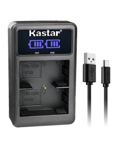 Kastar BP-511A LED2 USB Battery Charger Compatible with Canon DM-MV430 MV430 MV430i MV430IMC, DM-MV450 MV450 MV450i, DM-MV500 MV500 MV500i, DM-MV530 MV530 MV530i Camera