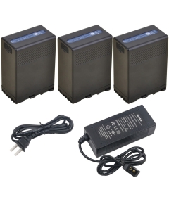 Kastar Battery 3 Pack and D-Tap Rapid Charger for Sony BP-U65 BP-U68 BC-U1 BC-U2 Sony PMW-160 PMW-200 PMW-300 PMW-EX1 PMW-EX1R PMW-EX3 PMW-EX3R PMW-EX160 PMW-EX260 PMW-EX280 PMW-F3 PMW-F3K PMW-F3L