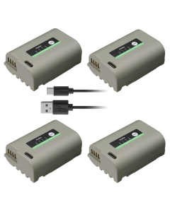 Kastar 4-Pack DMW-BLK22D Battery Replacement for Panasonic DMW-BLK22, Compatible with S5, S5 II, S5 IIX, GH5 II, GH6, G9 II Mirrorless Cameras