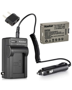 Kastar BP-110 Fully Decoded Battery (1-Pack) and Charger Kit for Canon BP-110 and Canon VIXIA HF R20, HF R21, HF R200, HF R26, HF R28, HF R206, XF105 Cameras