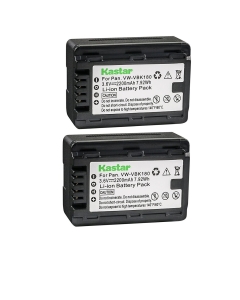 Kastar 2 Battery Replacement for Panasonic VW-VBK180 VW-VBK360 VW-VBL090 and HDC-HS40 HDC-HS40K HDC-HS60 HDC-HS60K HDC-HS80 HDC-HS80K HDC-SD40 HDC-SD40K HDC-SD60 HDC-SD60K HDC-SD60S HDC-SD80 HDC-SD80K