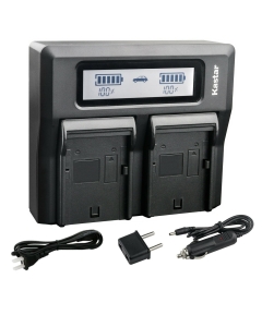 Kastar Battery and AC LCD Dual Fast Charger Replacement for CH08-F990EXP-1