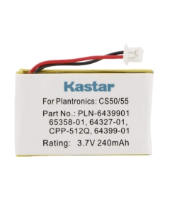 Kastar Battery Replacement For Plantronics CS50 CS50-USB CS55 CS60 6535801 202599-03 64327-01 64399-01 64399-03 PL-64399-01 ED-PLN-6439901 PLN-6439901