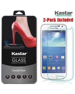 Kastar S4 MINI Screen Protector (2-PACK), Premium Tempered Crystal Clear Glass Screen Protector for Samsung Galaxy S4 MINI, i9190 AT&T, T-Mobile, Sprint, Verizon Smartphone