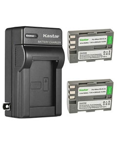 Kastar 2-Pack Battery and AC Wall Charger Replacement for Nikon EN-EL3e, EN-EL3a Battery, MH-18, MH-18a, MH-19 Charger, D100, D200, D300, D50, D70, D700, D80, D90 Camera, MB-D10, MB-D80 Battery Grip