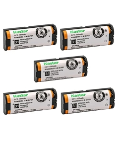 Kastar 5-Pack 2.4V 1000mAh Ni-MH Rechargeable Battery Replacement for Panasonic HHR-P105 HHR-P105A Type 31 91AAALH2BXZ Battery and Panasonic Home Handset Cordless Phone