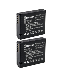 Kastar 2-Pack DMW-BCJ13 Battery Replacement for Panasonic DMW-BCJ13E DMW-BCJ13PP Battery, DE-A81 DE-A81B, DE-A82 DE-A82B Charger, Panasonic Lumix DMC-LX7, Lumix DMC-LX7GK, Lumix DMC-LX7K Camera