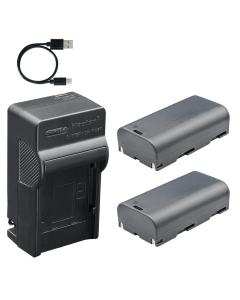 Kastar 2-Pack Battery and AC & USB-C Charger, Compatible with SB-L160 SB-L110A, Samsung SC-L SC-W VM-A VM-B VP-L VP-W Series, Mamiya Leaf Aptus AFI, Wisycom MPR Series, NEC Thermal, TOA TS Systems