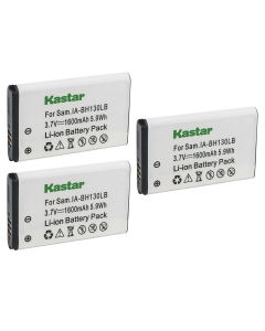 Kastar IA-BH130LB Battery 3-Pack Replacement for Samsung BPBH130LB IA-BH130LB IA-LH130LB Battery, Samsung SMX-K40 SMX-K40LN SMXC13GP SMXC13LN SMXC13 SMX-K44 SMX-K44BP SMX-K44BN SMX-K44LN K44LP Camera