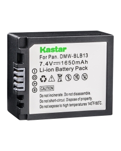 Kastar Battery (1-Pack) Replacement for Panasonic DMW-BLB13, DMW-BLB13E, DMW-BLB13GK and Panasonic DE-A49, DE-A49C Work with Panasonic Lumix DMC-G1, DMC-G2, DMC-G10, DMC-GF1, DMC-GH1 Cameras