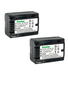 Kastar 2-Pack Battery VW-VBT190 Replacement for Panasonic VW-VBT190, VW-ACT190, VW-VBT380, VW-ACT380 Battery, Panasonic VW-BC10, VW-BC10-K, VW-BC10PP, VW-PWPK Charger