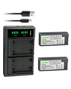 Kastar 2-Pack Battery and LTD2 USB Charger Replacement for Sony Cyber-Shot DSC-P7, Cyber-Shot DSC-P8, Cyber-Shot DSC-P8E, Cyber-Shot DSC-P8S, Cyber-Shot DSC-P8R, Cyber-Shot DSC-P8L, Cyber-Shot DSC-P9