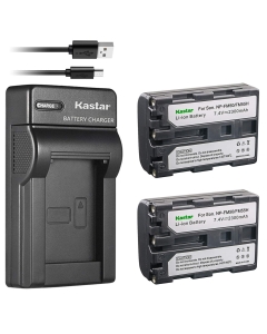 Kastar Battery X2 and Slim USB Charger for Sony NP-FM50, Sony HC1 TRV280 TRV350 TRV250 TRV19 TRV22 TRV27 TRV33 TRV460 TRV140 TRV17 TRV340 TRV38 TRV480 TRV260 TRV138 TRV608 DVD101 DVD201 CamcorderD1000