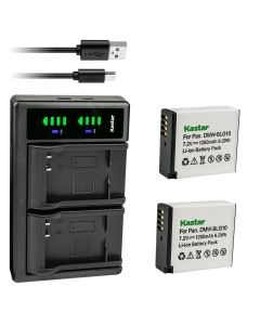 Kastar 2-Pack DMW-BLG10 Battery and LTD2 USB Charger Replacement for Panasonic Lumix DMC-GF6K, Lumix DMC-GF6R, Lumix DMC-GF6T, Lumix DMC-GF6W, Lumix DMC-GF6X, Lumix DMC-GX7, Lumix DMC-GX7K Camera