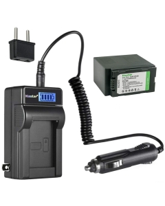Kastar 1-Pack CGR-D54 Battery and LCD AC Charger Compatible with Panasonic AG-DVC180 AG-DVC180A, AG-DVX100, AG-DVX100A AG-DVX100AE AG-DVX100AP, AG-DVX100B AG-DVX100BE AG-DVX100BP, AG-DVX100E Camera