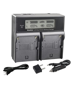 Kastar BP-U90 CH04 Dual Fast Charger Compatible with Sony BP-U30 BP-U60 BP-U60T BP-U66 BP-U65 BP-U68 BP-U70 BP-U90 BP-U95 BP-U96 BP-U98 BP-U100 Battery, BC-U1 BC-U2 BC-CU1 Charger