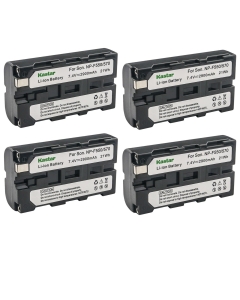 Kastar 4-Pack NP-F570 Battery 7.4V 2900mAh Replacement for Sony HXR-NX5 HXR-NX5R MPK-DVF4 MVC-CD1000 MVC-CD400, DSC-CD100 DSC-CD250 DSC-CD400 DSC-D700 Camera