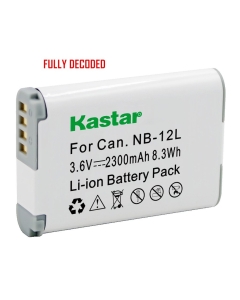 Kastar Battery for Canon NB-12L, NB12L, CB-2LG and Canon PowerShot G1 X Mark II, Canon PowerShot N100, Canon VIXIA Mini X, LEGRIA Mini X Digital Camera