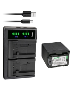 Kastar 1-Pack BP-745 Battery and LTD2 USB Charger Compatible with Canon VIXIA HF M52 HFM52, VIXIA HF M500 HFM500, VIXIA HF R30 HFR30, VIXIA HF R32 HFR32, VIXIA HF R36 HFR36, VIXIA HF R37 HFR37 Camera