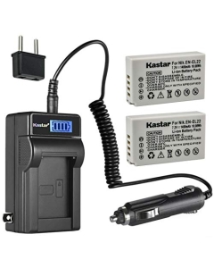 Kastar 2-Pack EN-EL22 Battery and LCD AC Charger Compatible with Nikon EN-EL22 ENEL22 Battery, Nikon MH-29 MH29 Charger, Nikon 1 J4, 1J4 Digital Camera, Nikon 1 S2, 1S2 Digital Camera