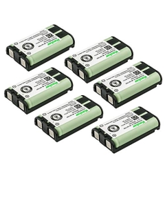 Kastar 6-Pack HHR-P104 Battery Replacement for Panasonic KX523 KX5230 KX5240 KX5242 KX541 KX542 KX5421 KX5422 KX5423 KX5431 KX5432 KX5433 KX5438 KX5439 KX5452 KX5453 KX546 KX547 KX5471 KX548 KX5480