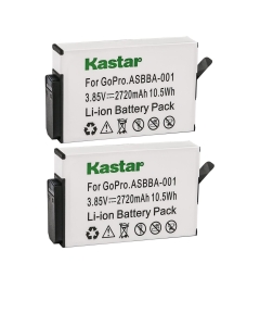 Kastar ASBBA001 Battery 2 Pack for GoPro Fusion Battery ASBBA-001 and Gopro Fusion 360-Degree Action Camera