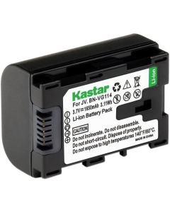 Kastar [Fully Decoded] BN-VG114 Battery (1-Pack) Replacement for JVC BN-VG107 BN-VG107U BN-VG107US BN-VG114 BN-VG114U BN-VG114US BN-VG121 BN-VG121U BN-VG121US Battery and JVC Everio Cameras