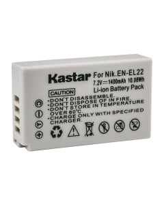 Kastar 1-Pack EN-EL22 Battery Replacement for Nikon EN-EL22 ENEL22 Battery, MH-29Charger, Nikon 1 J4 Digital Camera, Nikon 1J4 Digital Camera, Nikon 1 S2 Digital Camera, Nikon 1S2 Digital Camera