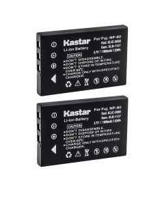 Kastar 2-Pack Battery Replacement for DDV-XT16I, DDV-Z530, HDV-R50, LDC-828Z, LDC-XT16i, HD170, HD170S, DV5311, DV5311HD, FinePix 50i, FinePix 601, FinePix F401, FinePix F401 Zoom, FinePix F410