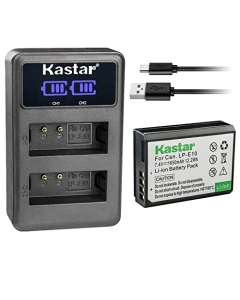 Kastar 1-Pack LP-E10 Battery and LED2 USB Charger Compatible with Canon LP-E10 LPE10 Battery, Canon LC-E10 LC-E10N Charger, Canon EOS Kiss X50, EOS Kiss X70, EOS Kiss X80, EOS Kiss X90 DSLR Cameras