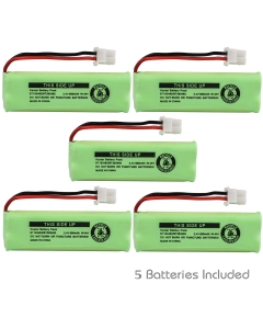 Kastar 5Pack BT183482 / BT283482 Cordless Phone Battery Ni-MH 2.4V 600 mAh Replacement for Vtech LS6475-3 Vtech DS6401 DS6421 DS6422 DS6472 LS6405 LS6425 LS6426 LS6476 Vtech 89-1348-01-00 DECT Handset