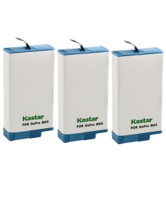 Kastar 3-Pack Battery Replacement for GoPro Max SPCC1B, ACDBD-001 ACBAT-001 ACCBAT-001, CHDHZ-201 CHDHZ201 Battery and GoPro MAX 360 Waterproof, GoPro MAX 360 Degree 5.6K, GoPro Max 360 Action Camera