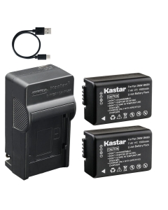 Kastar 2-Pack Battery and AC & USB-C Charger, Compatible with Panasonic DMW-BMB9 DMW-BMB9E DMW-BMB9PP Lumix DMC-FZ40 FZ45 FZ47 FZ48 FZ60 FZ62 FZ70 FZ72 FZ100 FZ150 DC-FZ80 FZ85 Leica V-Lux 2 3