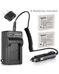 Kastar Battery (X2) & AC Travel Charger for HP LI40 Q6277A Q2232-80005 Photosmart R742 R742v R742xi Digital Cameras