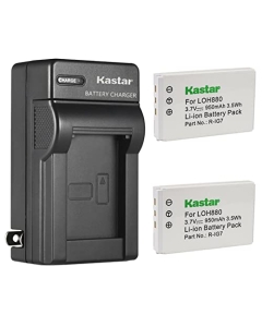 Kastar 2-Pack Battery and AC Wall Charger Replacement for Logitech Remote R-IG7 RIG7 R1G7 Harmony 895 Harmony 900 Harmony 900 Pro Harmony 900 Remote Monster AV100 Monster AVL300 Monster AVL300S