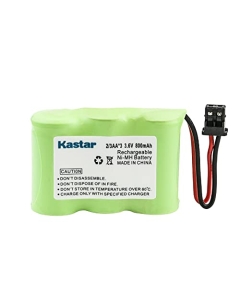 Kastar 3.6V 800mAh Ni-MH Battery Replacement for Sanyo 23617 3N270AA MTM 3N270AA(MTM) 3N270AAMTM GESPCH02 TAD1015 TAD-1015 TAD1016 TAD-1016, Sharp SPPQ110 SPP-Q110 SPPQ120 SPP-Q120 SPPQ150 SPP-Q150