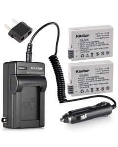 Kastar LPE8 Battery (2-Pack) and Charger Kit for Canon LP-E8, LC-E8E, Canon EOS 550D, EOS 600D, EOS 700D, EOS Rebel T2i, EOS Rebel T3i, EOS Rebel T4i, EOS Rebel T5i Cameras and BG-E8 Grip