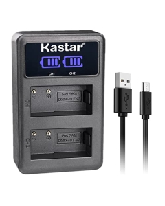 Kastar DMW-BLC12 LED2 USB Battery Charger Compatible with Panasonic Lumix DMC-G6 DMC-G6KK, Lumix DMC-G7 DMC-G7HK, Lumix DMC-G81, Lumix DMC-G85, Lumix DMC-GX8 DMC-GX8KBODY Camera