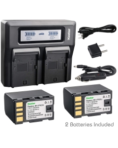 Kastar Fast Dual LCD Charger + 2X Battery for BN-VF823