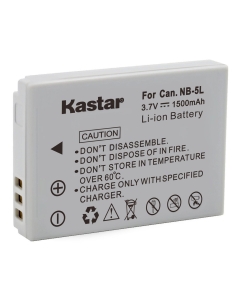 Kastar NB-5L Battery (1-Pack) for Canon PowerShot S100, S110, SD700, SD790, SD800, SD850, SD870 is, SD880 is, SD890 is, SD900 is, SD950 is, SD970 is, SD990 is, SX200 is, SX210 is, SX220 is, SX230 HS