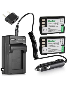 Kastar Battery (2-Pack) and Charger Kit for Olympus BLM-1, BLM-01, PS-BLM1 Work for Olympus C-5060, C-7070, C-8080, E-1, E-3, E-30, E-520, EVOLT E-300, E-330, E-500, E-510 Cameras