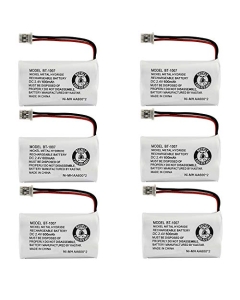 Kastar 6-Pack BT-1007H BT1007 Battery Replacement for GP GP60AAS2BMX, Interstate Batteries ATEL0035 TEL0035, Lenmar CBC-206, Memorex MPH-6925, Sprint 89340, NABC 721040000